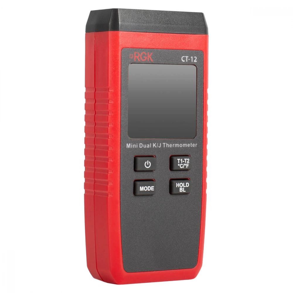 Термометр RGK CT-12 с погружным зондом температуры TR-10W и поверхностным зондом TR-10S